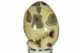 Calcite Crystal Filled Septarian Geode Egg - Utah #206746-2